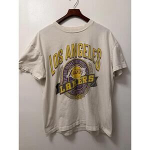Abercombie Fitch Los Angeles Lakers White Retro T Shirt Mens Xl Nba La
